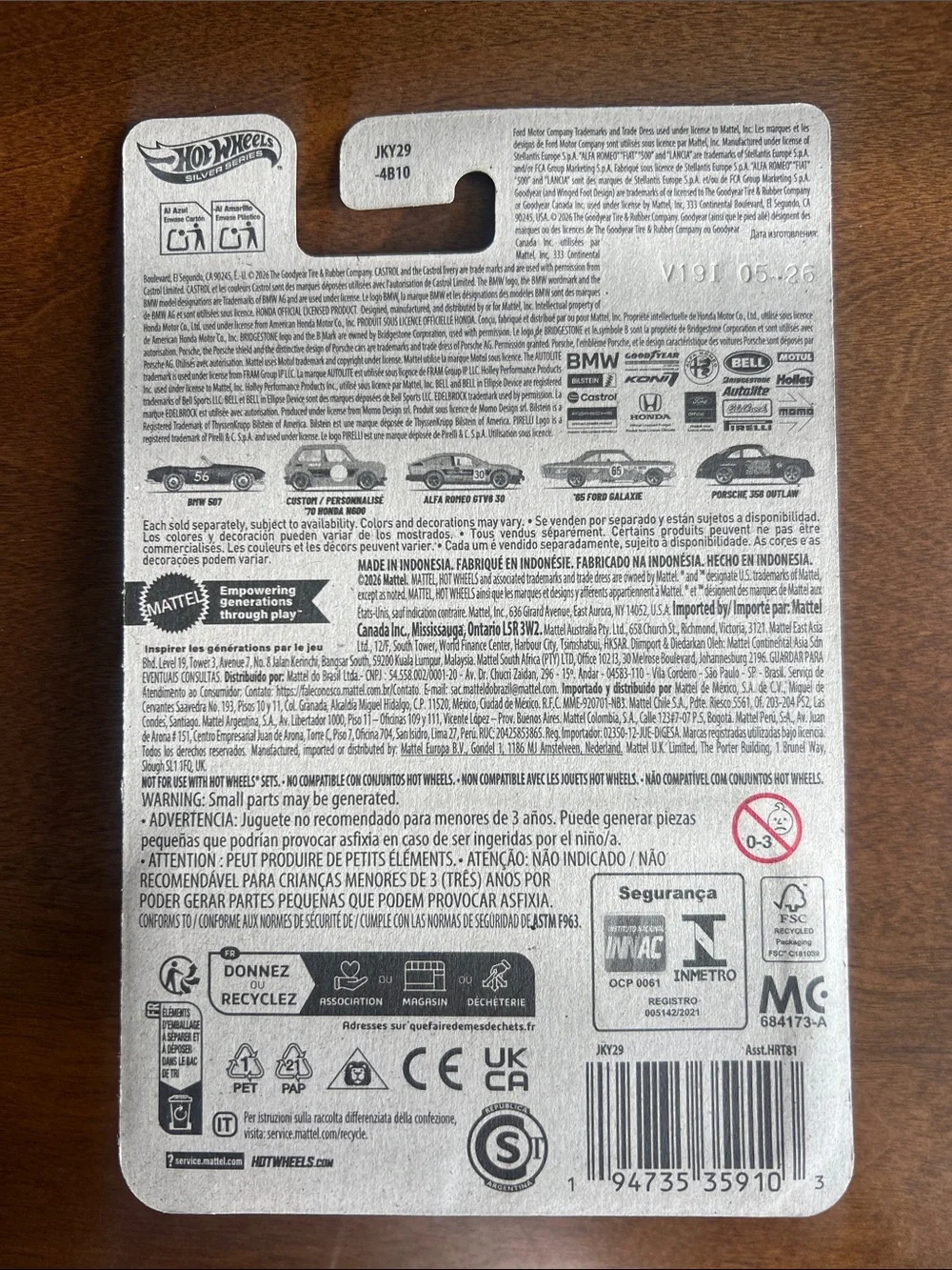 '65 Ford Galaxie Vintage Club 1968 Collectible Hot Wheels Silver Series